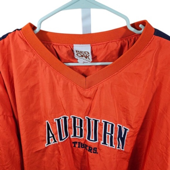 Auburn Tigers‎ Jacket Mens 2XL NCAA Football Pullover Windbreaker Red Oak - Picture 2 of 10